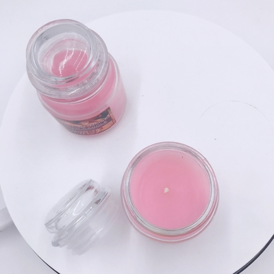 Το ρόδινο Mason Vegan κερί βάζων Aromatherapy αυξήθηκε Scented για την ανακούφιση πίεσης
