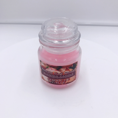 Το ρόδινο Mason Vegan κερί βάζων Aromatherapy αυξήθηκε Scented για την ανακούφιση πίεσης