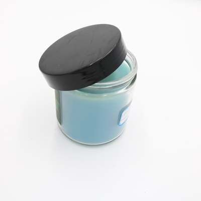 Scented κερί βάζων εγχώριου θεραπευτικό μπλε γυαλιού αρώματος 3 Oz για Aromatherapy