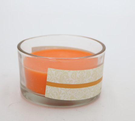 Επαναχρησιμοποιήσιμο σαφές γυαλί 3 oz scented κεριά για τη γιορτή γενεθλίων διακοπών