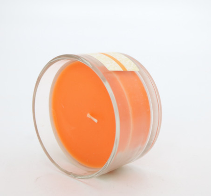 Επαναχρησιμοποιήσιμο σαφές γυαλί 3 oz scented κεριά για τη γιορτή γενεθλίων διακοπών