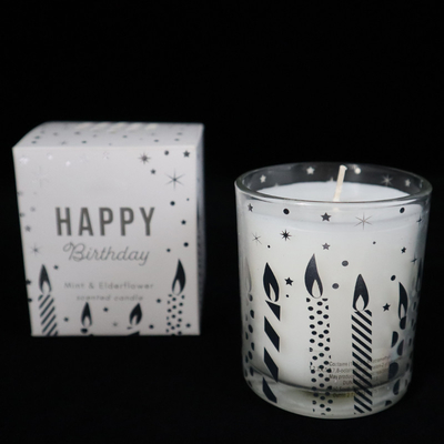 Φυσικά Scented κεριά Tealight σόγιας στο τυπωμένο σαφές βερίκοκο καρύδων φλυτζανιών γυαλιού