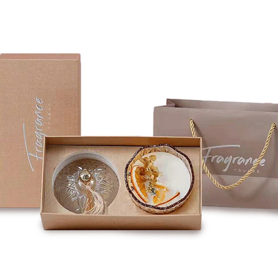 Χειροποίητα Scented κεριά κεριών σόγιας 10 Oz βάζα κεριών με την ξηρά διακόσμηση λουλουδιών