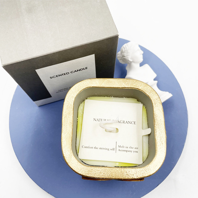 Scented κάτοχοι κεριών σόγιας αγγειοπλαστικής Votive κεραμικοί 4 Oz τετραγωνική καρδιά που διαμορφώνεται