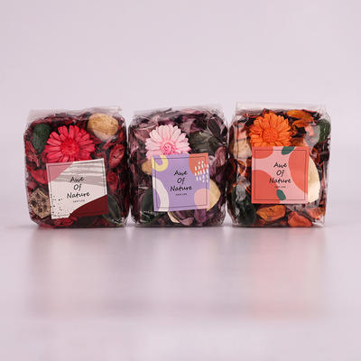 Προσαρμοσμένη χειροποίητη Scented θερινή άνοιξη 130g τσαντών ποτ πουρί αρώματος