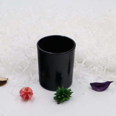 Κενά μαύρα Votive φλυτζάνια 6.2x7.3 κατόχων κεριών Tealight γυαλιού για την εκκλησία