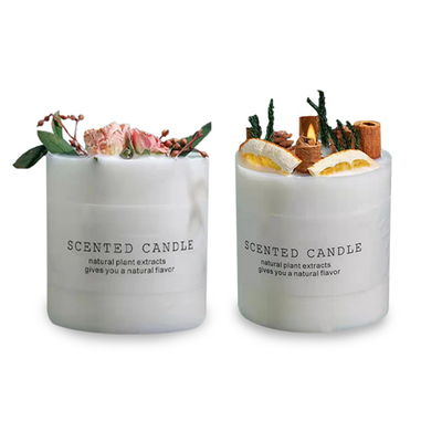 Msds σόγιας Scented πετάλων σύνολα 5oz δώρων κεριών λουλουδιών Aromatherapy ξηρά