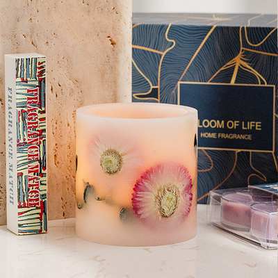 4pk διακοσμητικό λουτρών Tealight διασκορπιστών σύνολο δώρων μυρωδιάς κεριών καθορισμένο κατ' οίκον