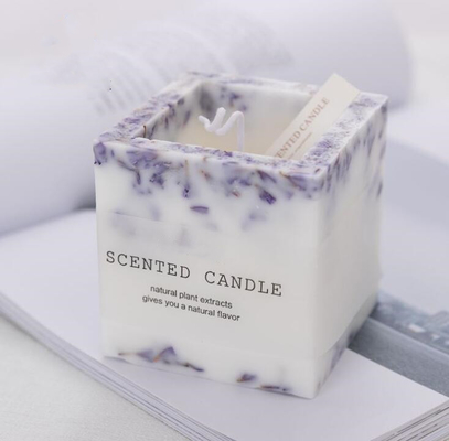 Lavender Naturals αρώματος ουσιαστικού πετρελαίου Scented κύκλος και τετράγωνο κεριών στυλοβατών