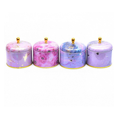 Χειροποίητο Scented κερί 100ml 250ml δοχείων κασσίτερου μετάλλων κεριών σόγιας