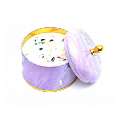 Χειροποίητο Scented κερί 100ml 250ml δοχείων κασσίτερου μετάλλων κεριών σόγιας