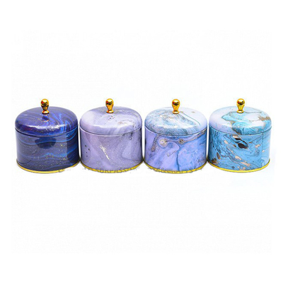 Χειροποίητο Scented κερί 100ml 250ml δοχείων κασσίτερου μετάλλων κεριών σόγιας
