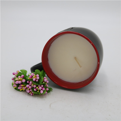 Scented Citronella μεταλλινών μαύρο κεραμικό κερί φλυτζανιών τσαγιού κεριών