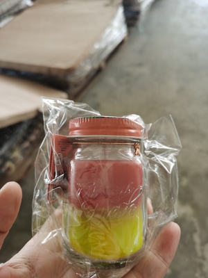 Αρώματος εγχώριας σόγιας Scented κερί συνήθειας βάζων του Mason κεριών χαριτωμένο με τη λαβή